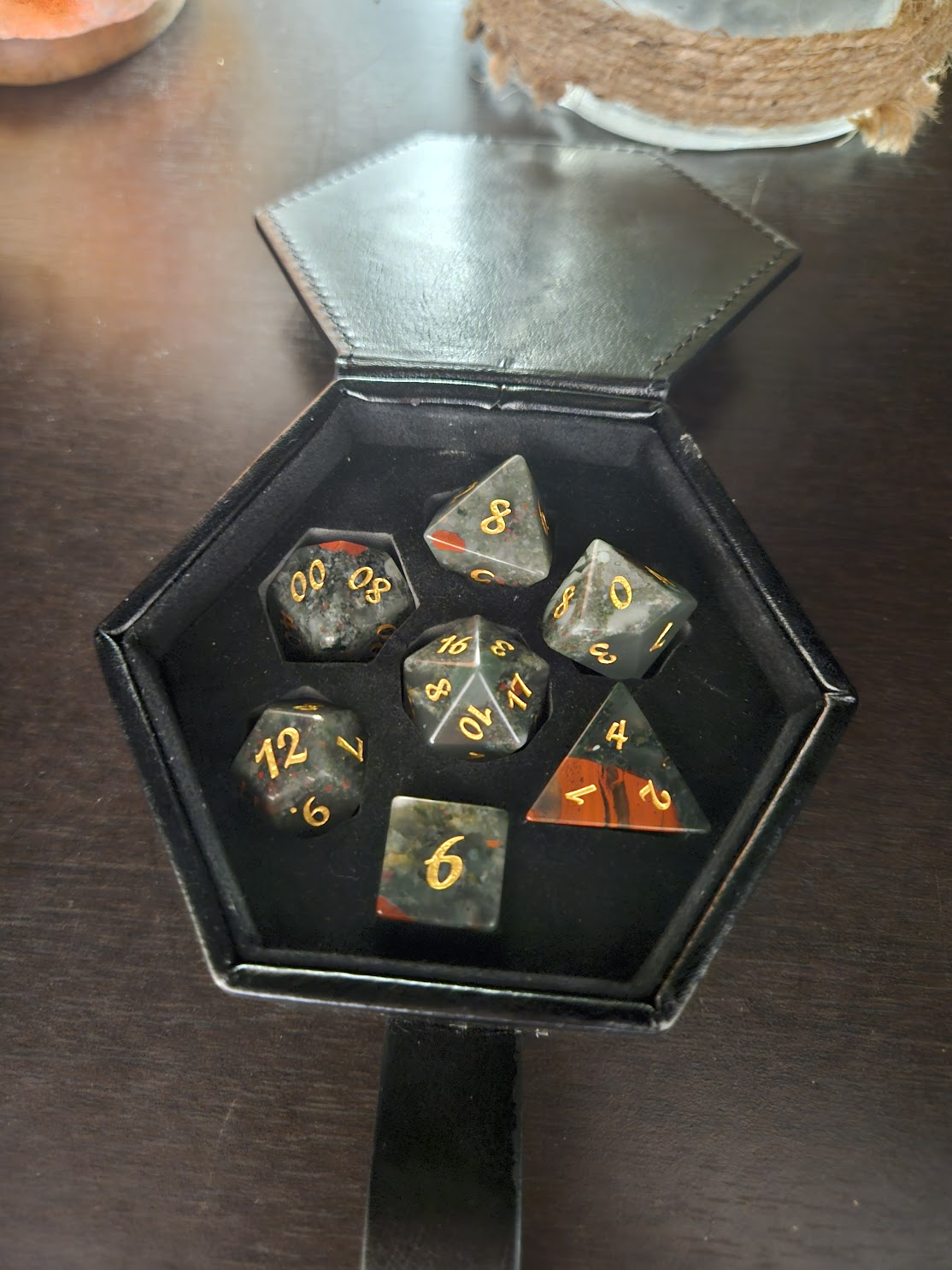 Legendary Quarterly Dice "Gilded Splendor Gemstone Dice" and "Journeys Outside the Keep" Newsletter