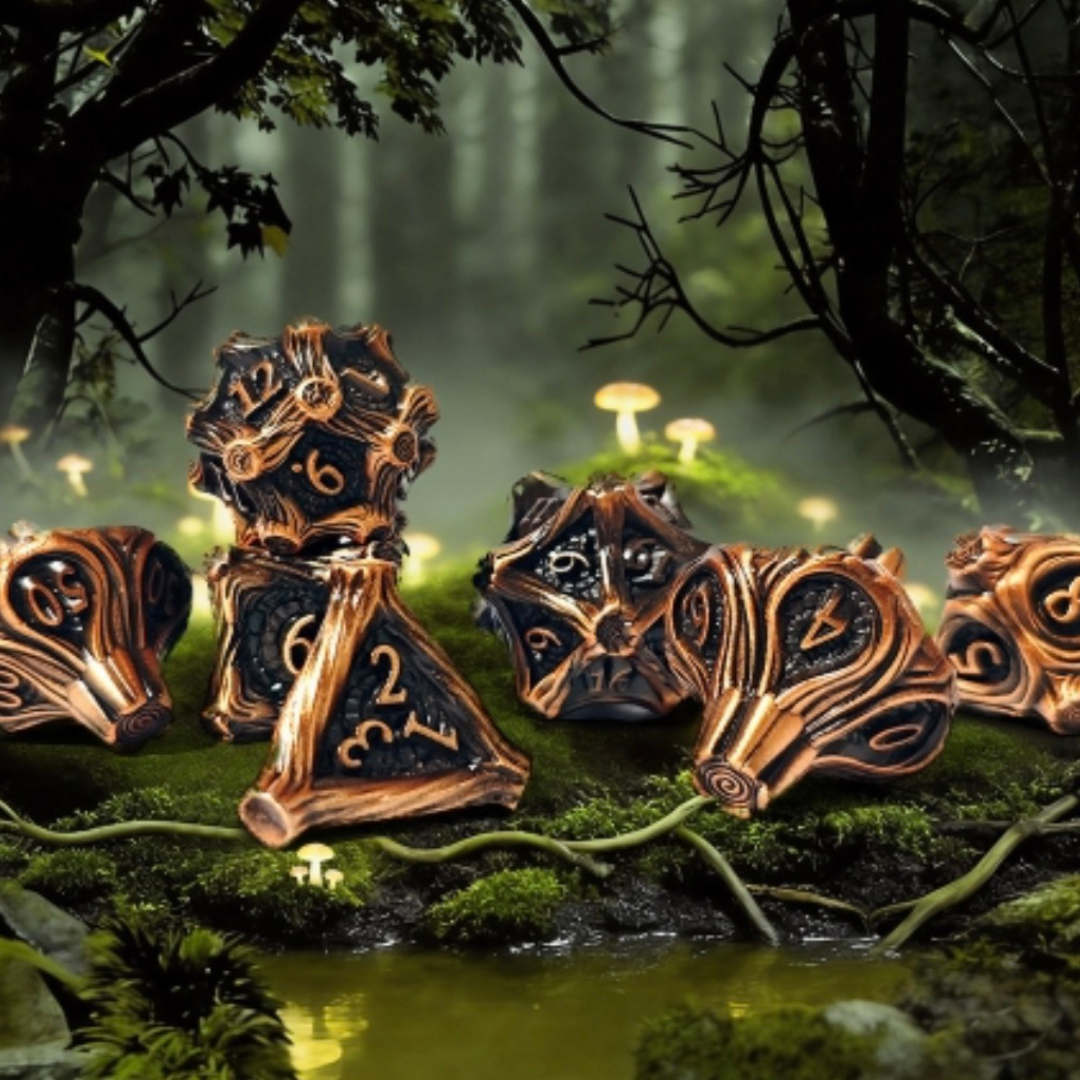 Woodland Enchantment Metal Dice