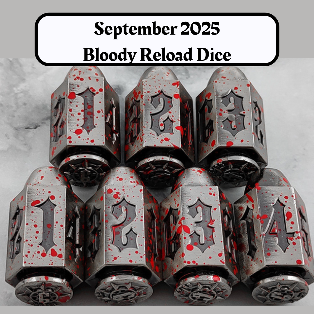 Advanced Dice of the Month- Alchemist Frost Dice and "Journeys Outside the Keep" Newsletter