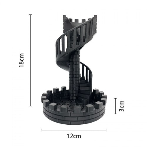 Spiral Stair Dice Tower